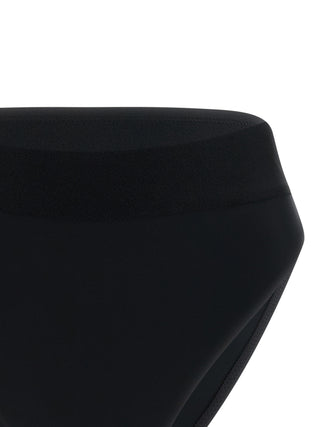 Black Recycled Polyamide Swim Briefs