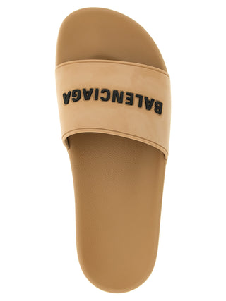 Beige Plastic Slides