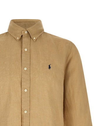 Beige Linen Blouse