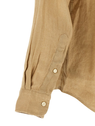 Beige Linen Blouse