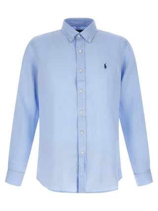 Blue Linen Blouse