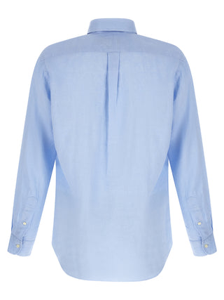 Blue Linen Blouse