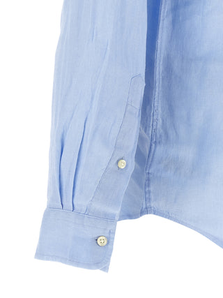 Blue Linen Blouse