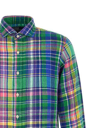 Blusa multicolor de lino