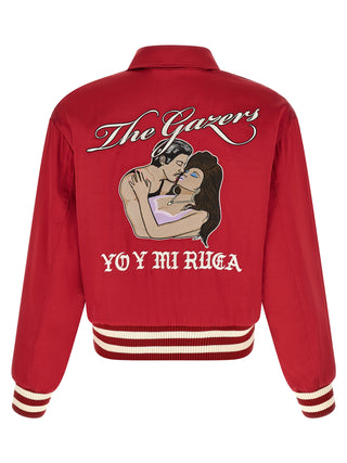 Bomber multicolor de viscosa