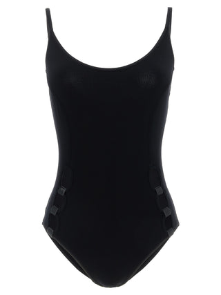 Black Polyamide One-Piece Swimsuit