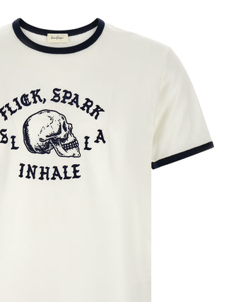 Camiseta bicolor de algodón  