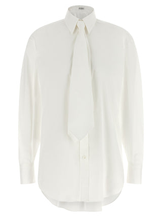 Blusa de algodón blanca