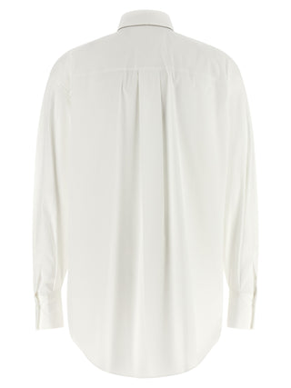 Blusa de algodón blanca
