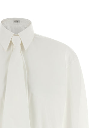Blusa de algodón blanca