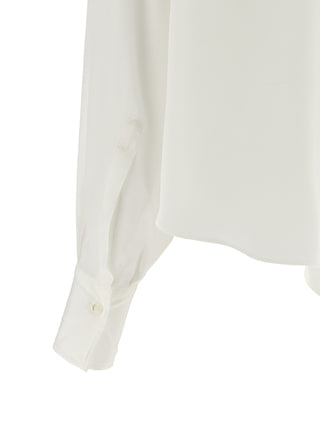 Blusa blanca de seda