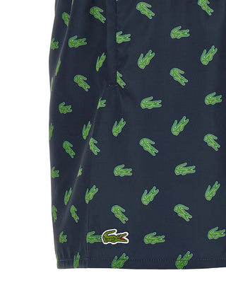 Blue Polyester Swim Shorts