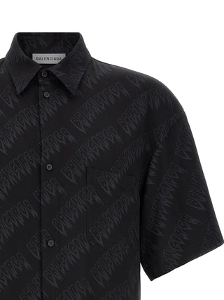 Black Viscose Blouse
