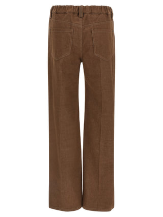 Brown Cotton Jeans Denim