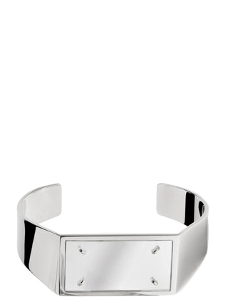Pulsera de latón plateado