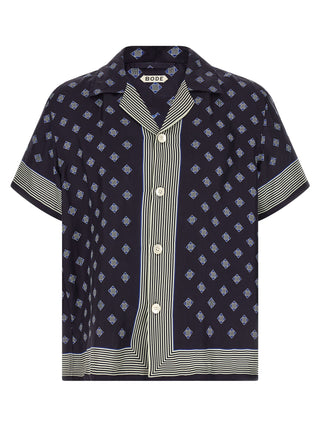 Blue Silk Blouse