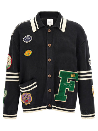 Black Cotton Cardigan