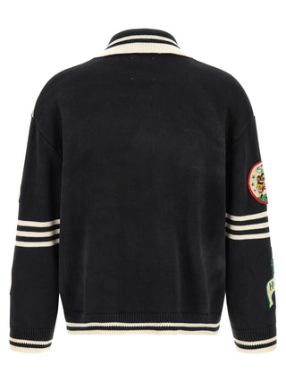 Black Cotton Cardigan
