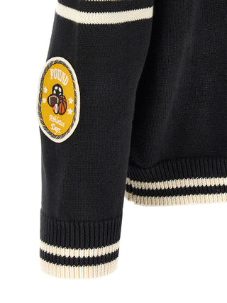 Black Cotton Cardigan