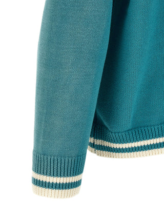 Blue Cotton Cardigan