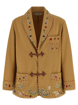 Beige Cotton Blazer