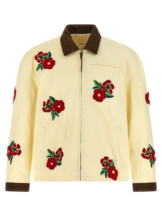 Chaqueta de mezclilla de algodón multicolor