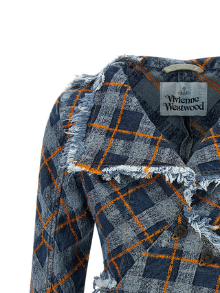 Blue Cotton Blazer
