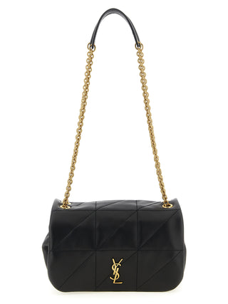 Black Lamb Leather Shoulder Bag