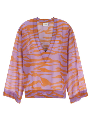 Purple Cotton Blouse