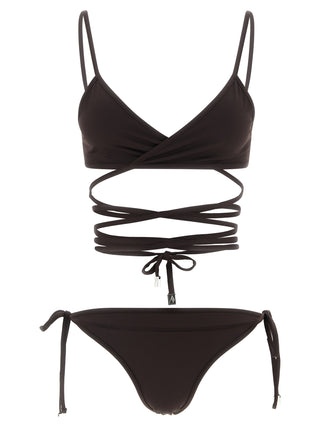 Brown Polyamide Bikini