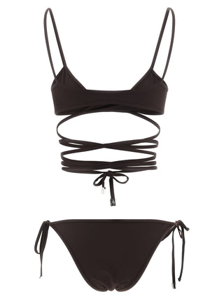 Brown Polyamide Bikini