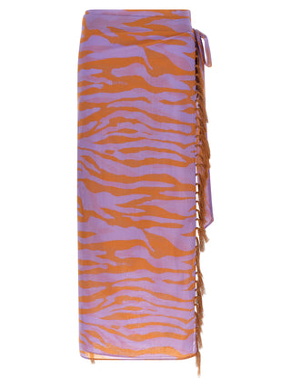 Purple Cotton Skirt