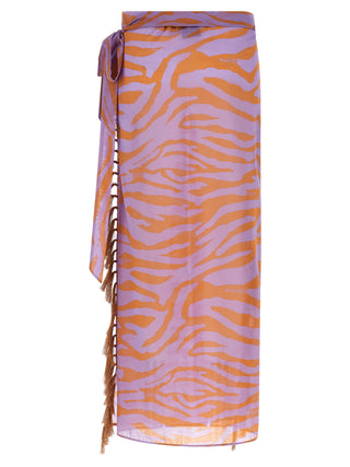 Purple Cotton Skirt