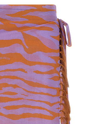 Purple Cotton Skirt