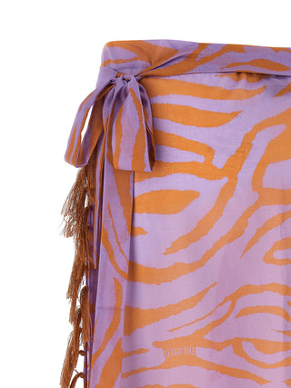 Purple Cotton Skirt