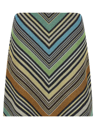 Multicolor Viscose Long Skirt