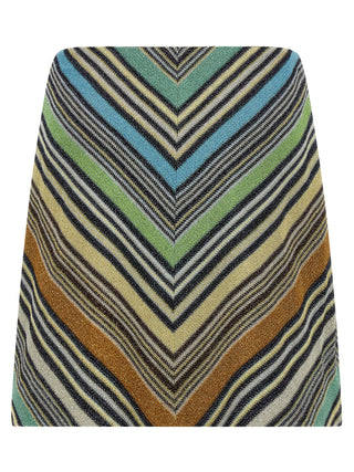 Multicolor Viscose Long Skirt
