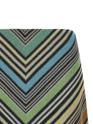 Multicolor Viscose Long Skirt