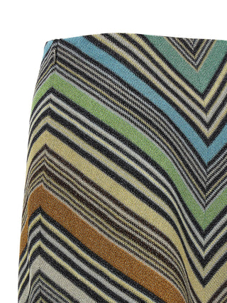Multicolor Viscose Long Skirt