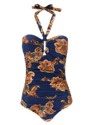 Multicolor Polyamide One-Piece Swimsuit
