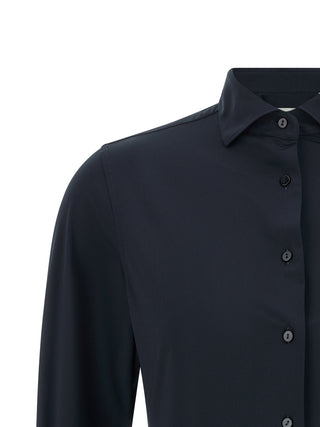 Blue Polyamide Blouse