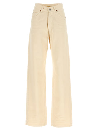 Vaqueros de algodón beige