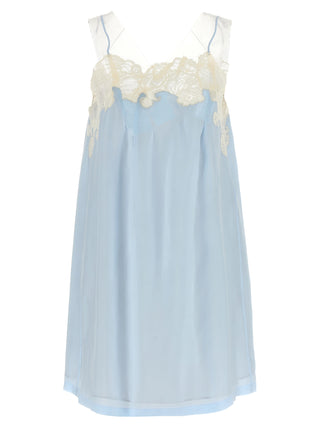 Blue Copper Short Dress