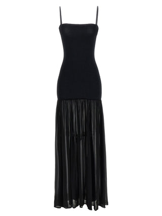 Black Polyamide Long Dress