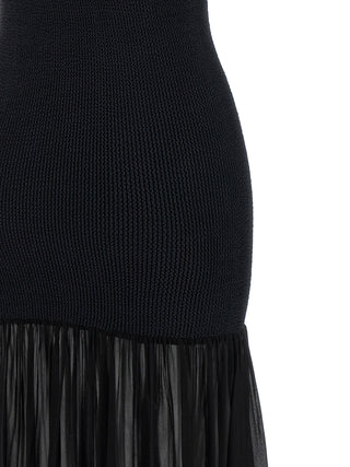 Black Polyamide Long Dress
