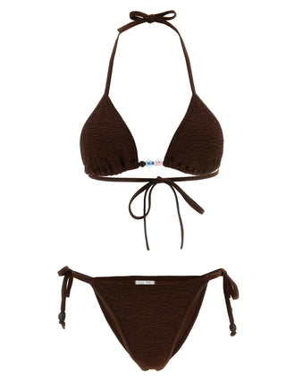 Brown Polyamide Bikini