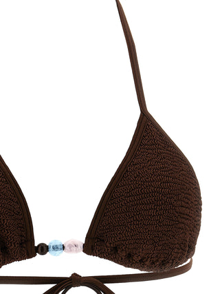 Brown Polyamide Bikini