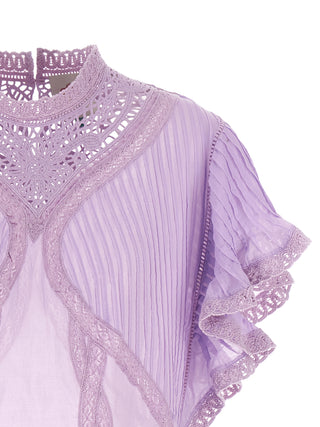 Purple Organic Cotton Blouse