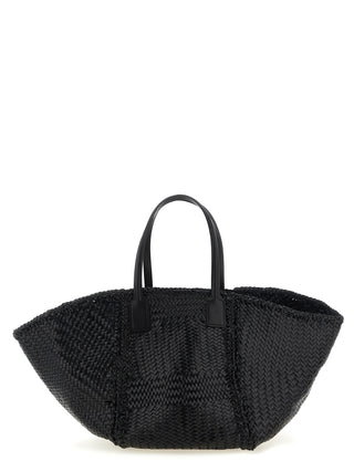 Black Calfskin Tote Bag