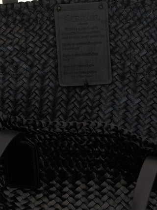 Black Calfskin Tote Bag